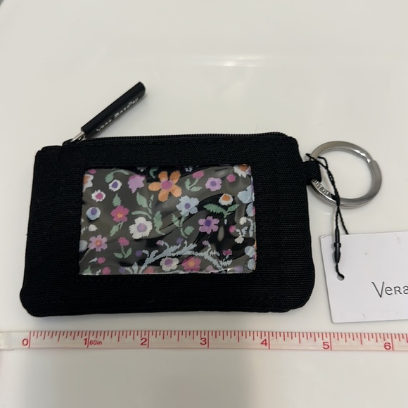Vera Bradley - Zip ID Case / Black and floral print - Picture 3 of 9